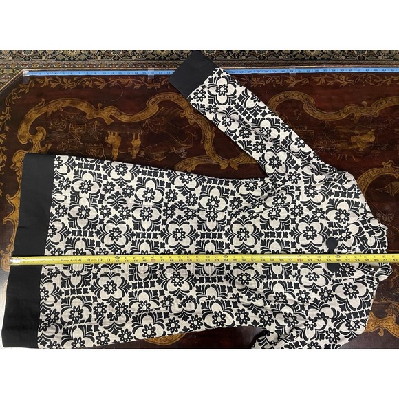 Vtg Lilly Pulitzer Black White Jacquard Daria Midi Coat Jacket Boho Luxury 4 - Picture 12 of 13